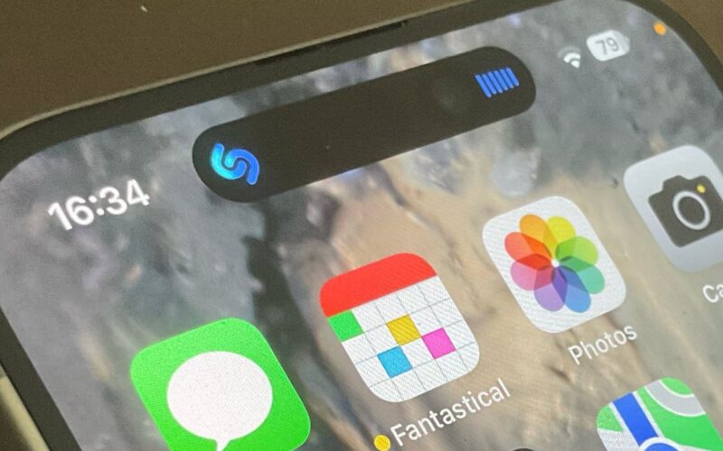 Shazam dynamic island